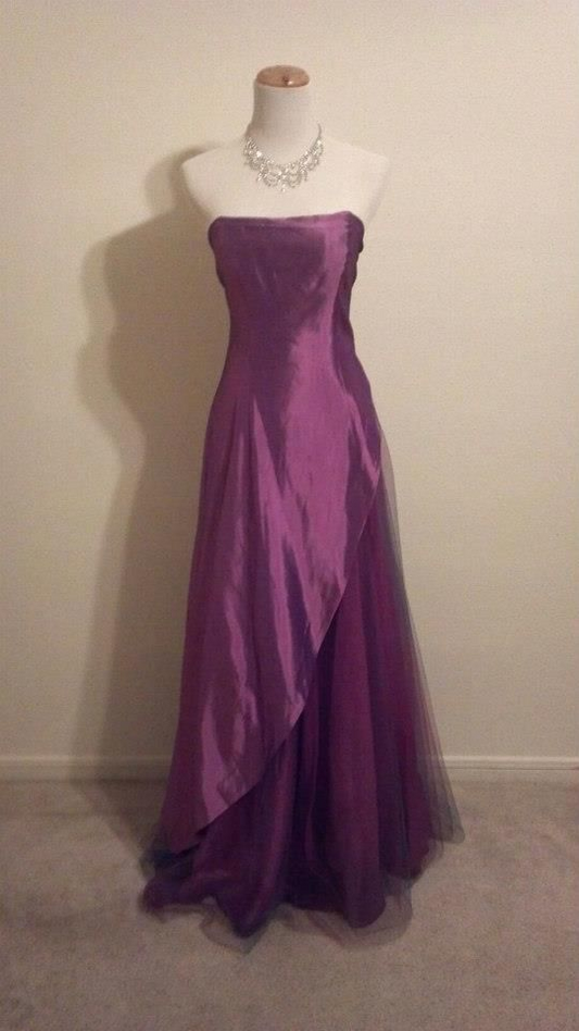 Trägerloses A-Linien-Ballkleid, langes Abendkleid, formelles Partykleid J8295