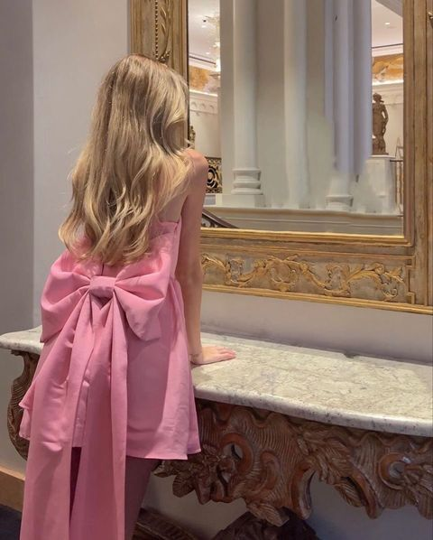 Pink Homecoming Dresses Short Cocktail Dress Short Prom Dress With Bowknot J7265