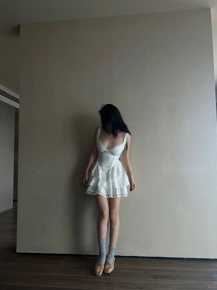 White Strapless Lace Mini Birthday Party Homecoming Dress J7428