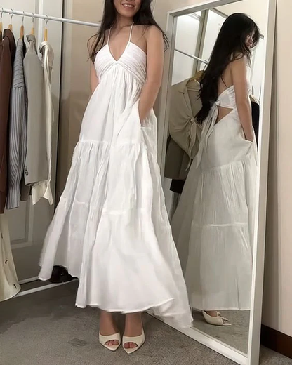 Robe de bal longue blanche sexy Robe longue blanche J7370