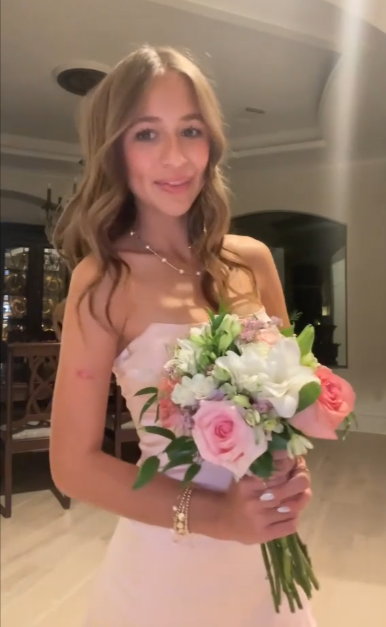 Robe de soirée courte rose sans bretelles, coupe trapèze, robe d'anniversaire J7841