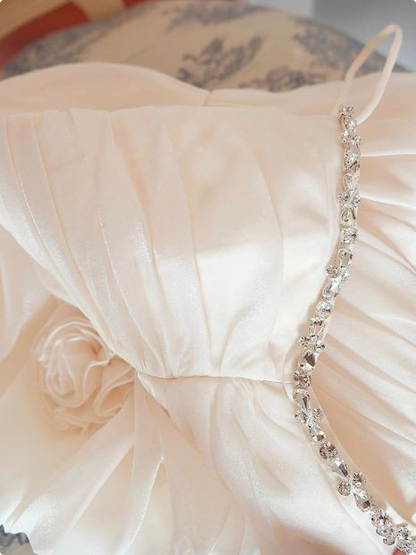 Robe d'anniversaire en tulle à fleurs 3D, robe de bal J7619