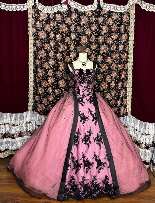 Ball Gown Applique Vintage Birthday Dress Sweet 16 Quinceanera Dress J8635