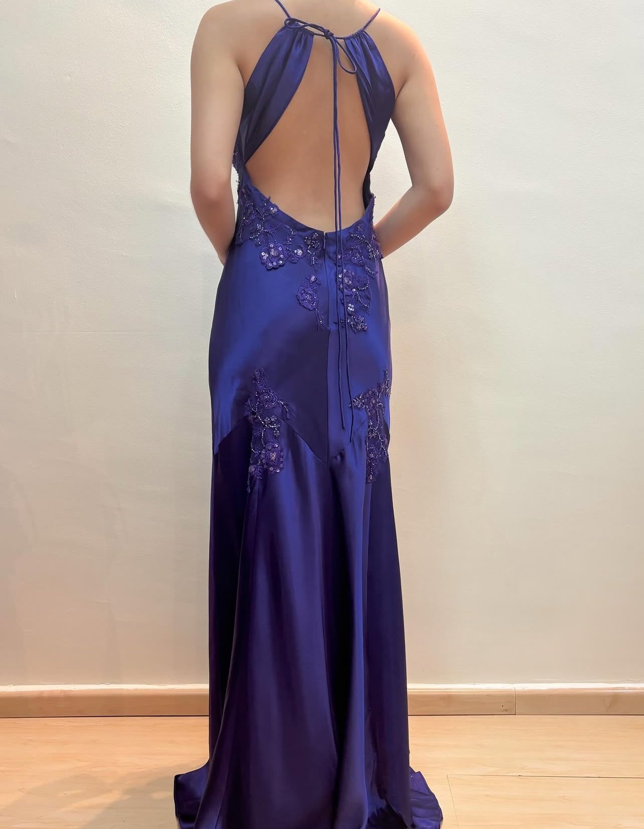 Purple Satin A Line Long Prom Dresses Formal Party Dress J2669