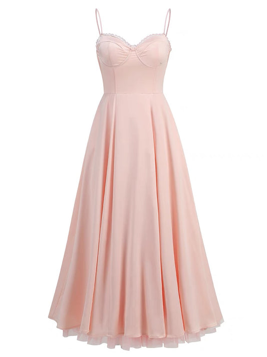 A Line Pink Long Prom Dress Formal Party Dress J3336