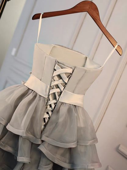 Robe de bal courte trapèze J3448