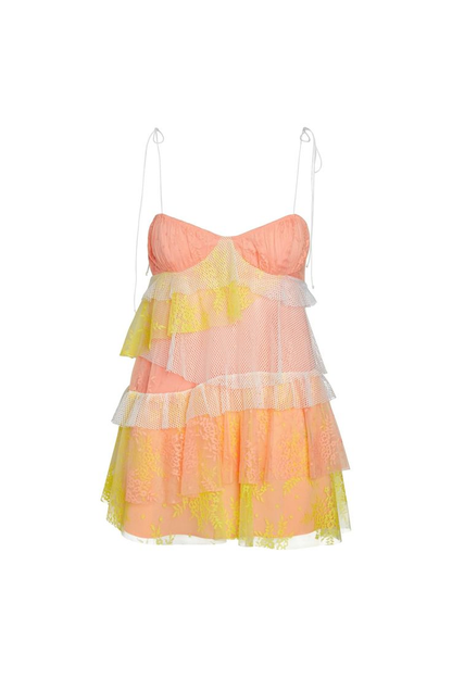 Robe de bal courte à bretelles spaghetti et coupe trapèze, robe de fête d'anniversaire J3488