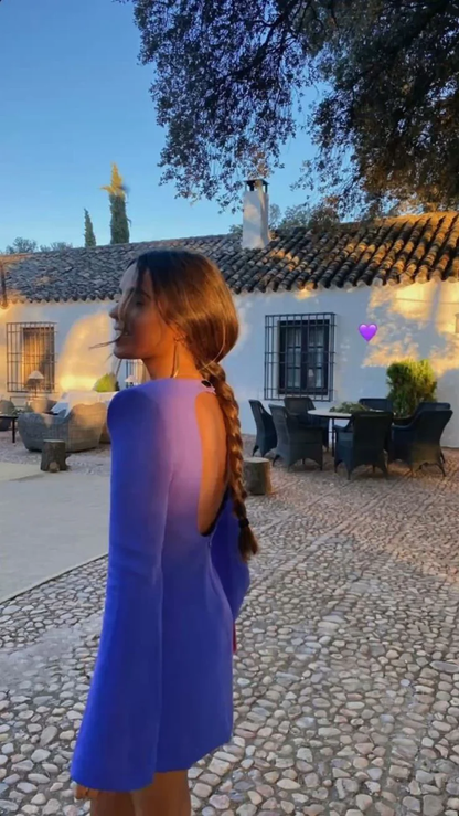Lange Ärmel Etuikleid Kurzes Ballkleid Geburtstagspartykleid J3519