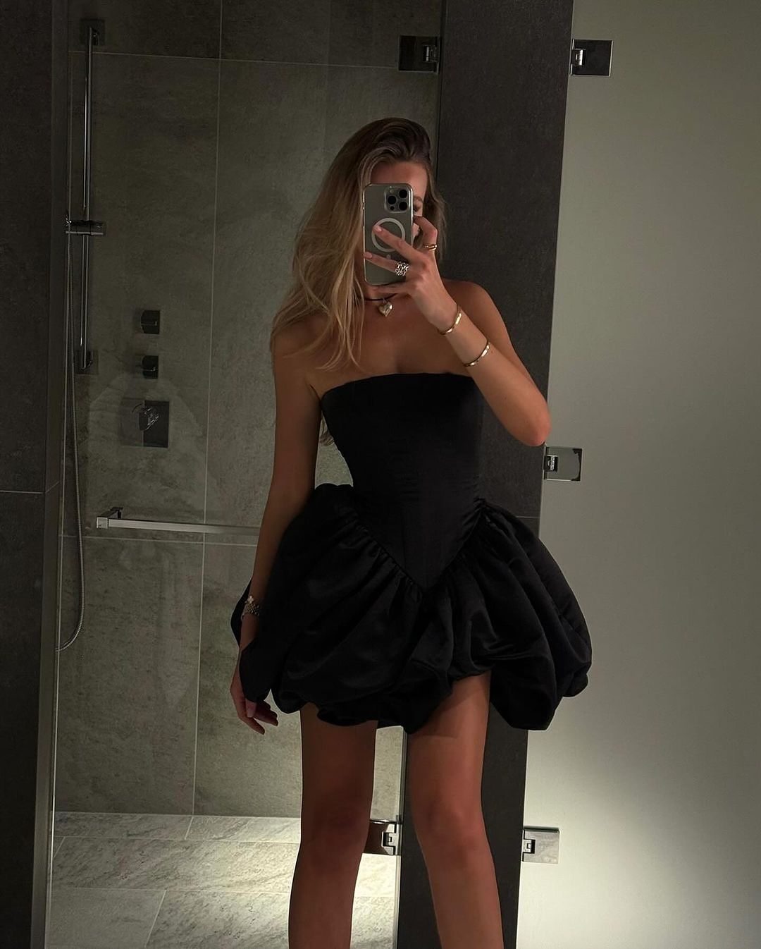 Strapless A Line Black Short Homecoming Dress Birthday Party Dress J3541