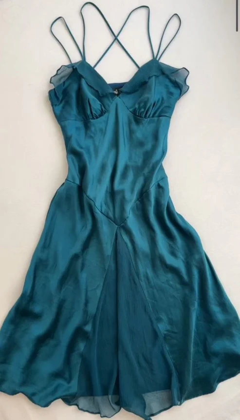 A Line Turquoise Homecoming Dress Evening Dress J3917