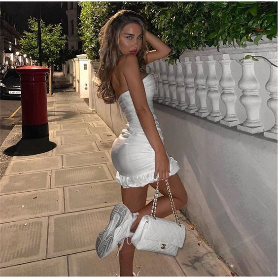 White Short Off Shoulder Homecoming Dress Party Dress J3982