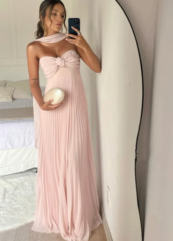 Light Pink Strapless Chiffon Long Prom Dress Evening Party Dress J3987 JulyProm Light Pink Strapless Chiffon Long Prom Dress Evening Party Dress J3987 JulyProm