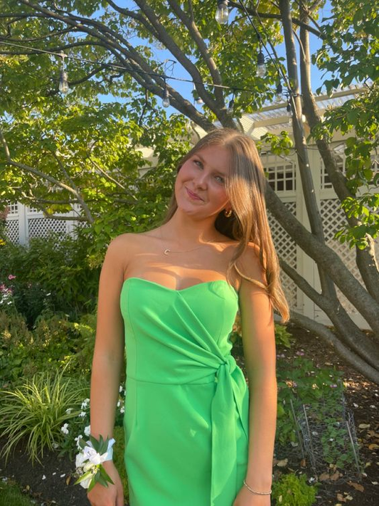 Green Sheath Short Prom Dress Mini Homecoming Dress J4097