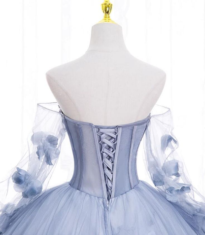 Robe de soirée à manches longues, motif floral, tenue de soirée, pour les 16 ans, J4636