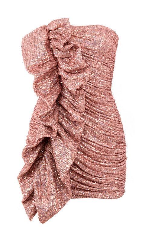 Strapless Short Prom Dress Sparkling Homecoming Party Gown J4827