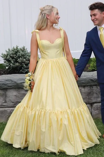 A Line Satin Long Prom Dress Formal Party Dress J5130