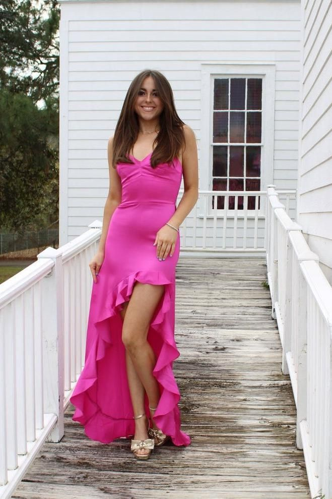 Strapless Ruffle Long Prom Dress Satin Formal Party Dress J5197