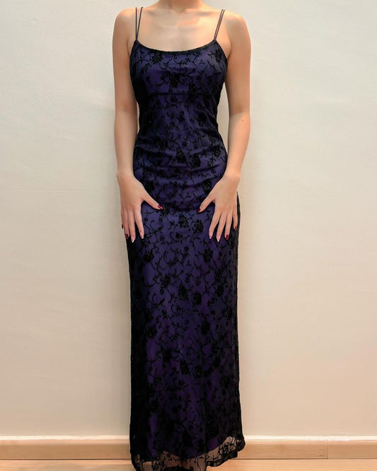 Sheath Black Lace Long Prom Dress Evening Party Dress J5277