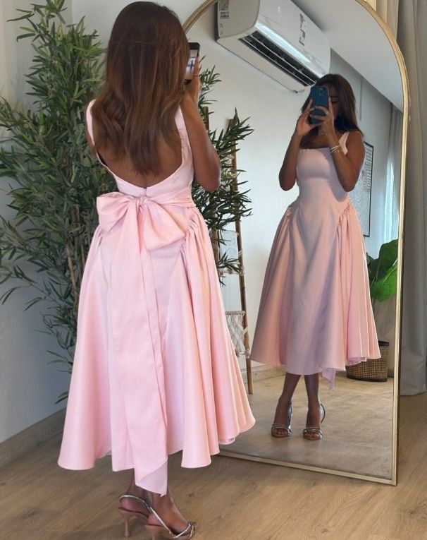 Sweet A Line Pink Prom Dress Elegant Birthday Dress J5310