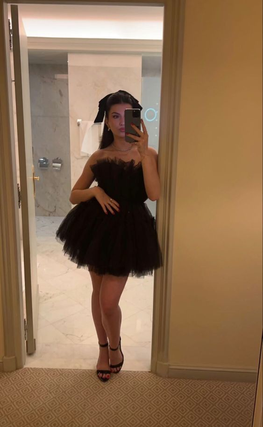 Birthday Outfits Birthday Dresses Tulle Black Dress J5432