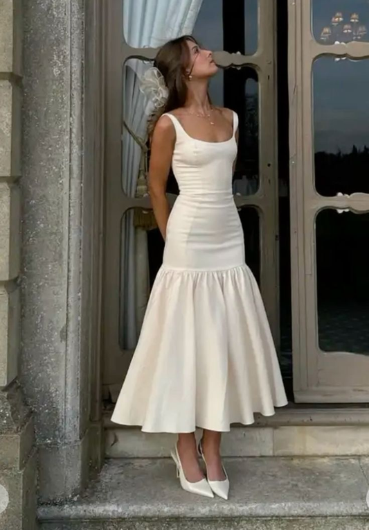 Elegant White Birthday Dress Long Prom Dress Formal Party Dress J5438