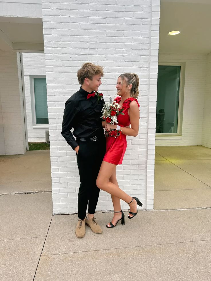 A Line Red Short Prom Dress Homecoming Dress J5516