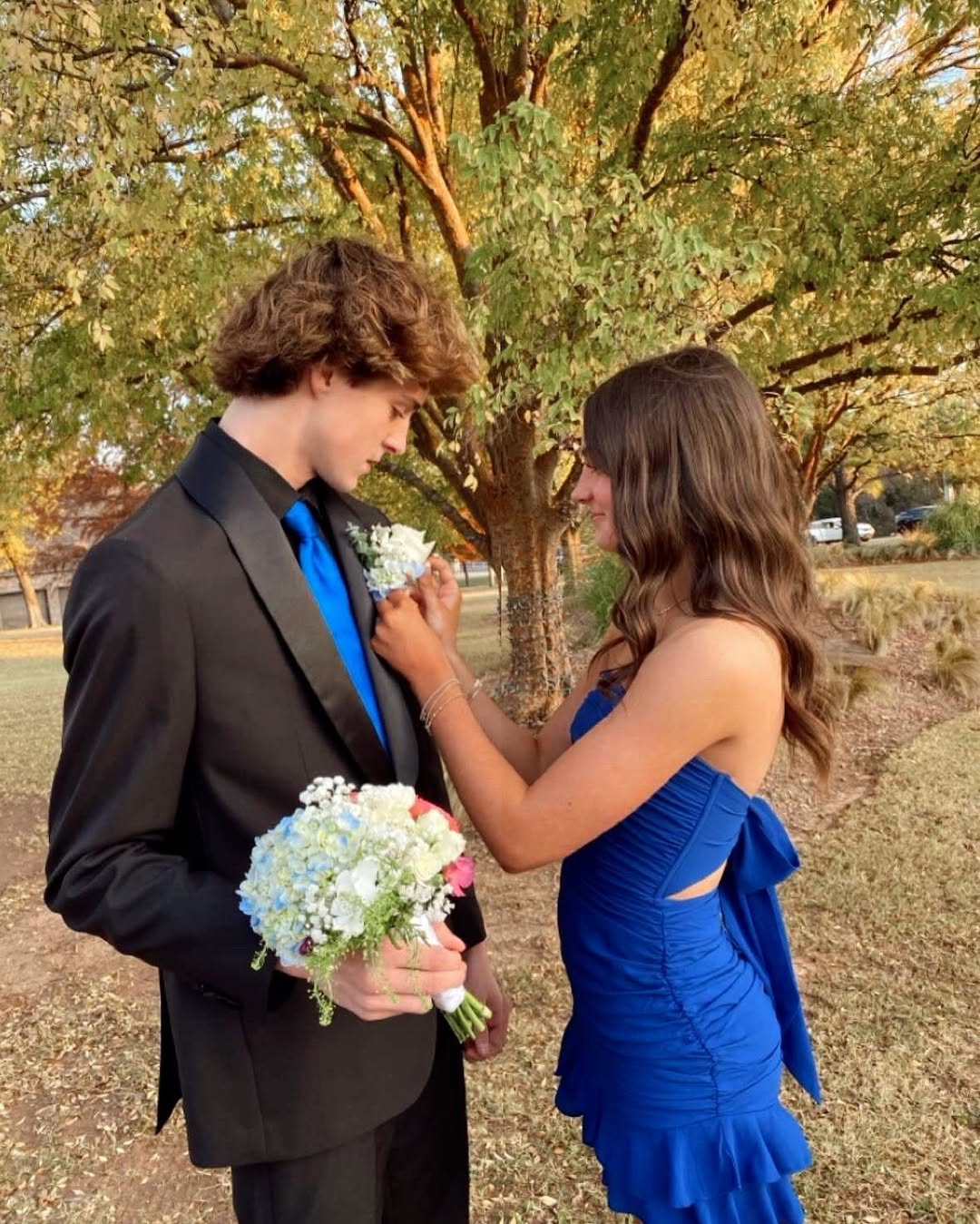 Strapless Blue Short Prom Dress Homecoming Dress J5566