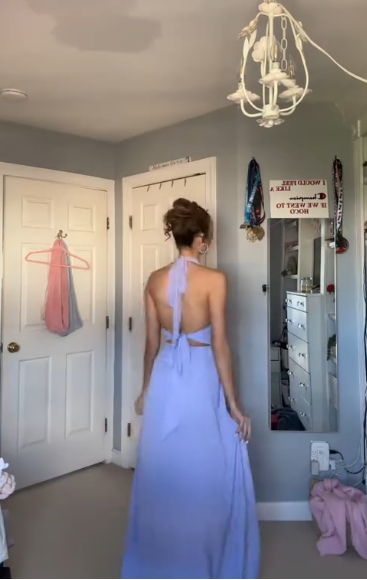 Deep V Neck Sexy Long Prom Dress Slit Formal Evening Dress J8671